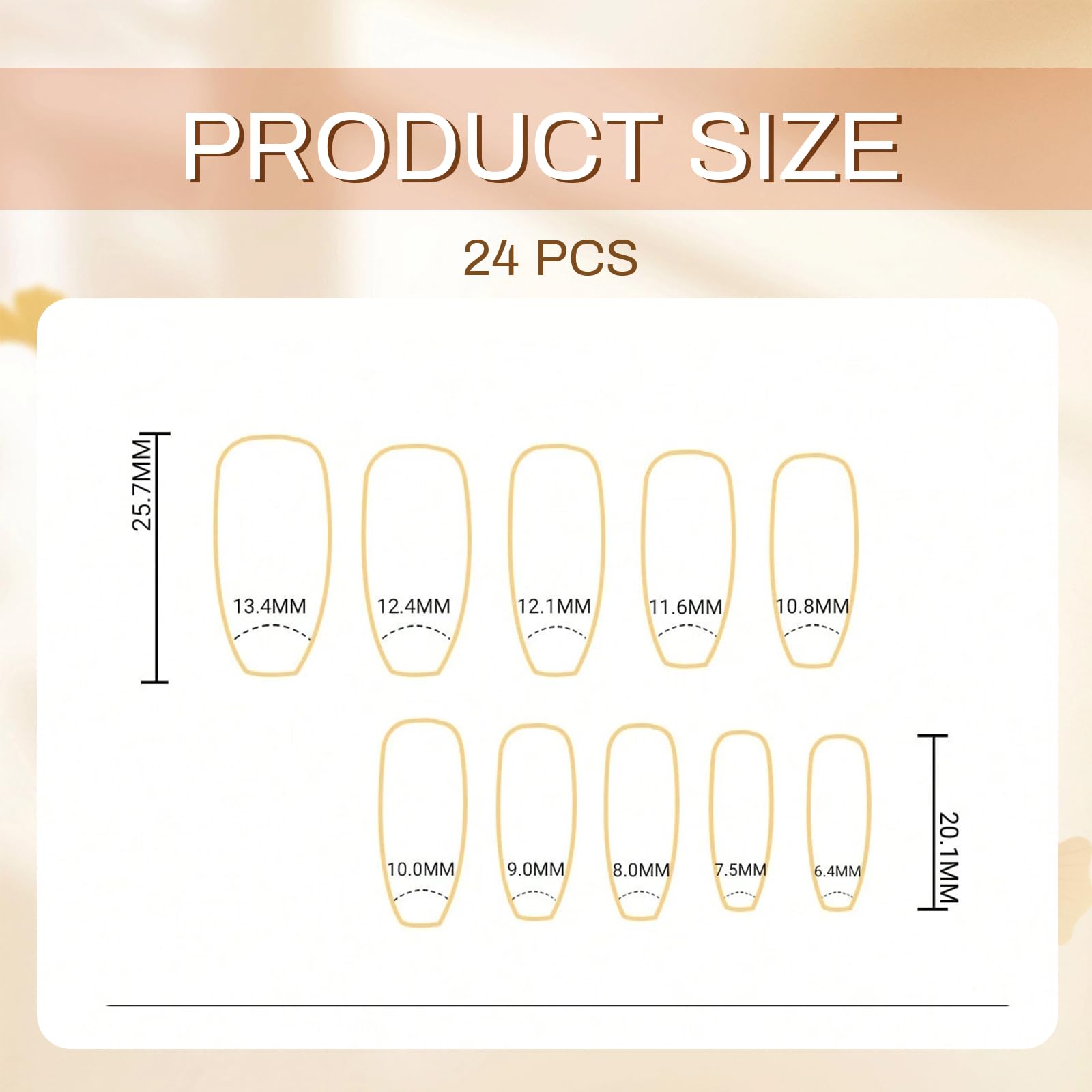Shimmerz 24 Piece Dark Green Gradient Sticker Nails, Long Length Butterfly Pattern False Nails, Square Coffin Nails for Women - Image 2