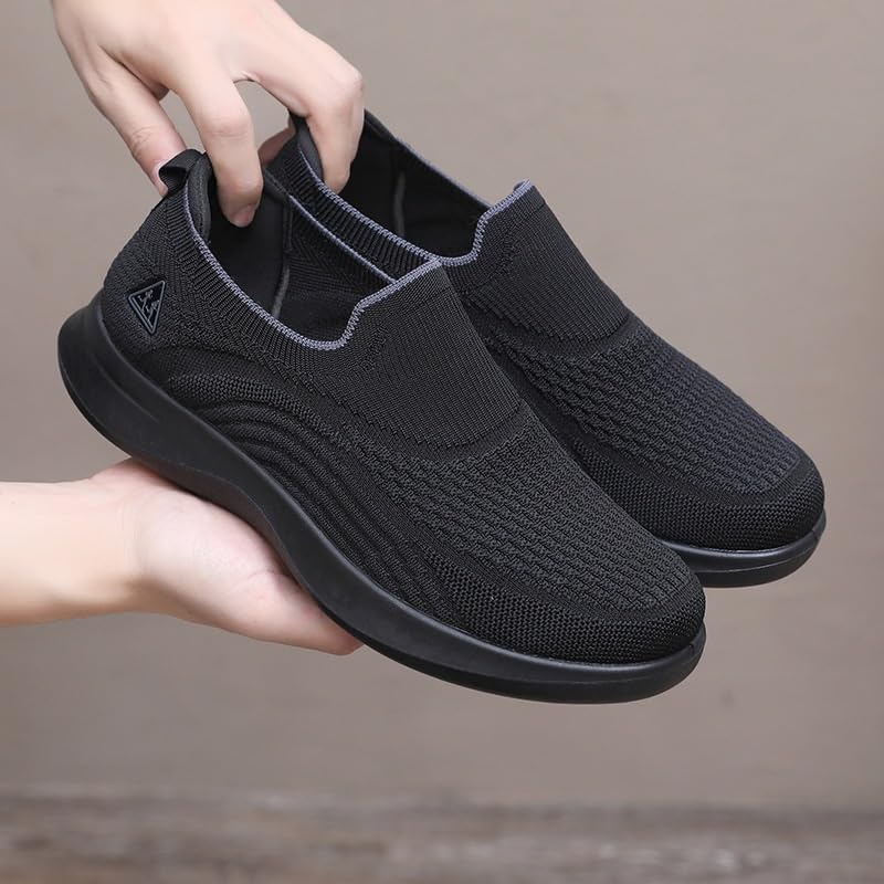 Men's Slip-On Linen-Blend Loafers Lightweight Design with Contrast Topstitching for Spring Garden Parties2