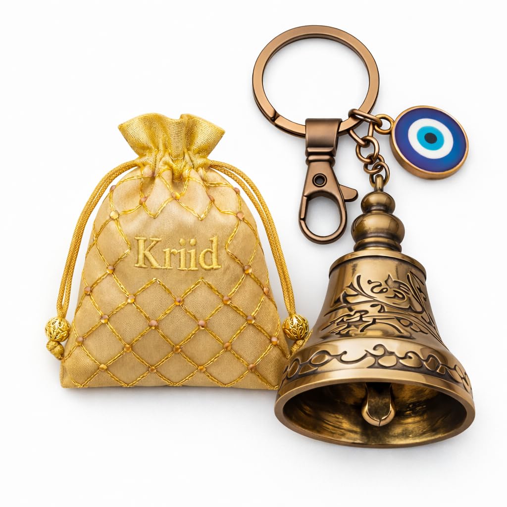 Guardian Bell Keychain for Bike & Car – Tibetan Lucky Charm with Evil Eye | Metal Motorcycle Protection Keyring for Riders | Bike Accessories Gift-image-33