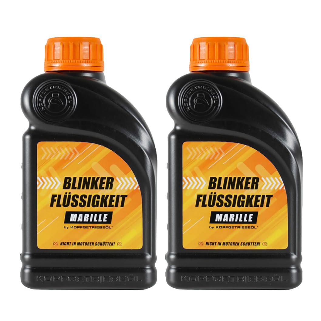 Blinkerflüssigkeit 0,5L Marillenlikör - Kopfgetriebeöl (2x 0,5L (2er Pack))