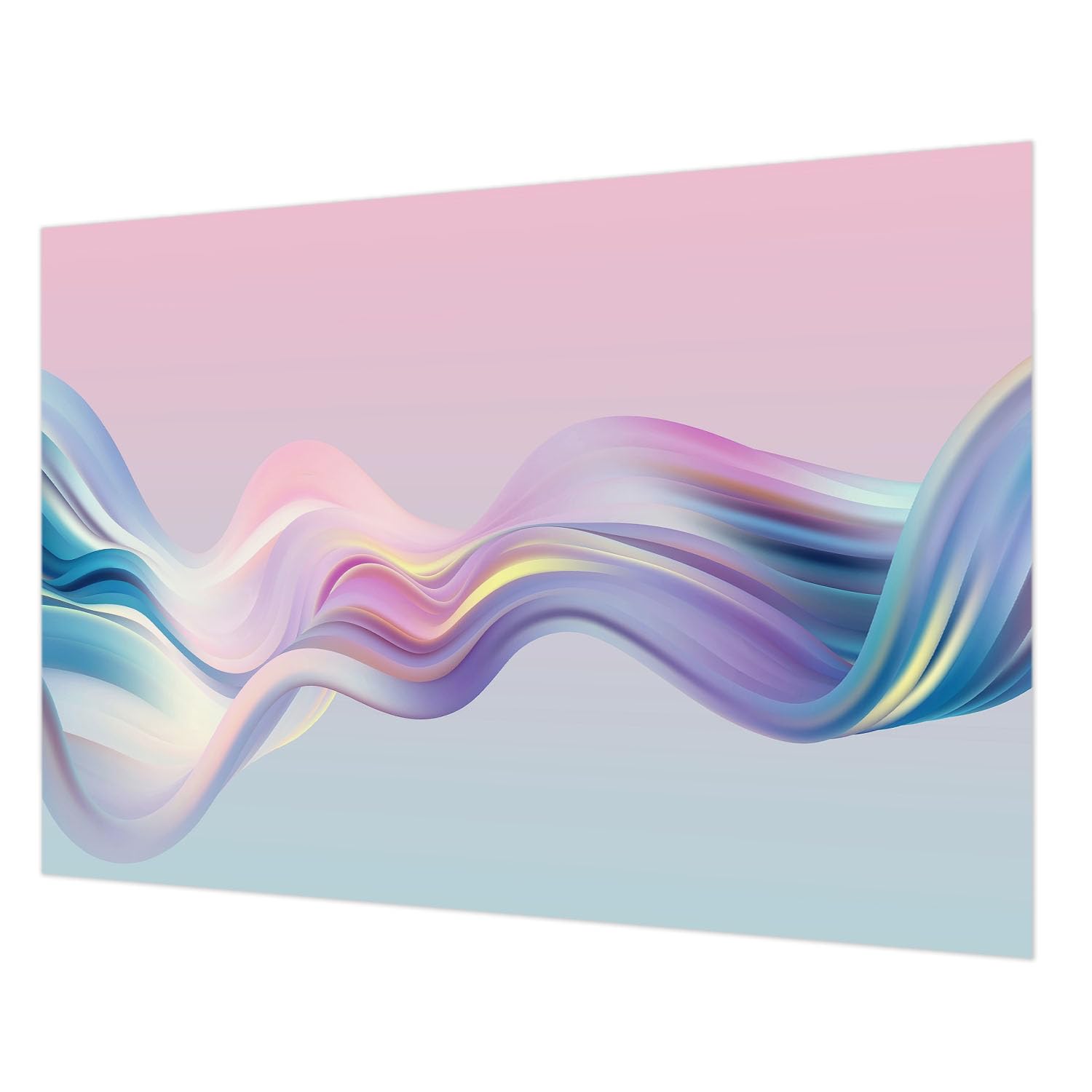 Papier peint intissé vagues colorées 312x219 cm avec colle