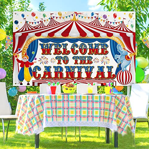 Fondo Carnaval Circo Remagr 71 x 43 pulgadas miniatura 3