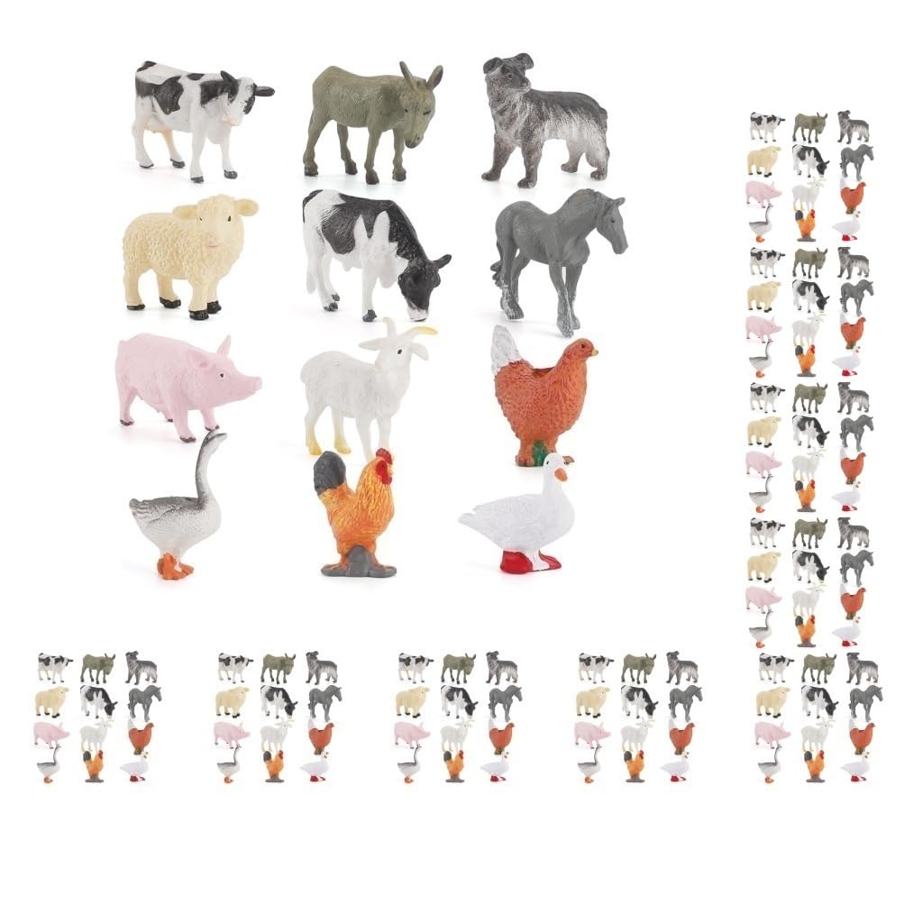 10 Set 12 Stück leichte Bauernhoftiermodelle wasserdichte Ente simulierte Tiere solide kleine Früherziehung Werkzeuge Home Ornament Geschenk