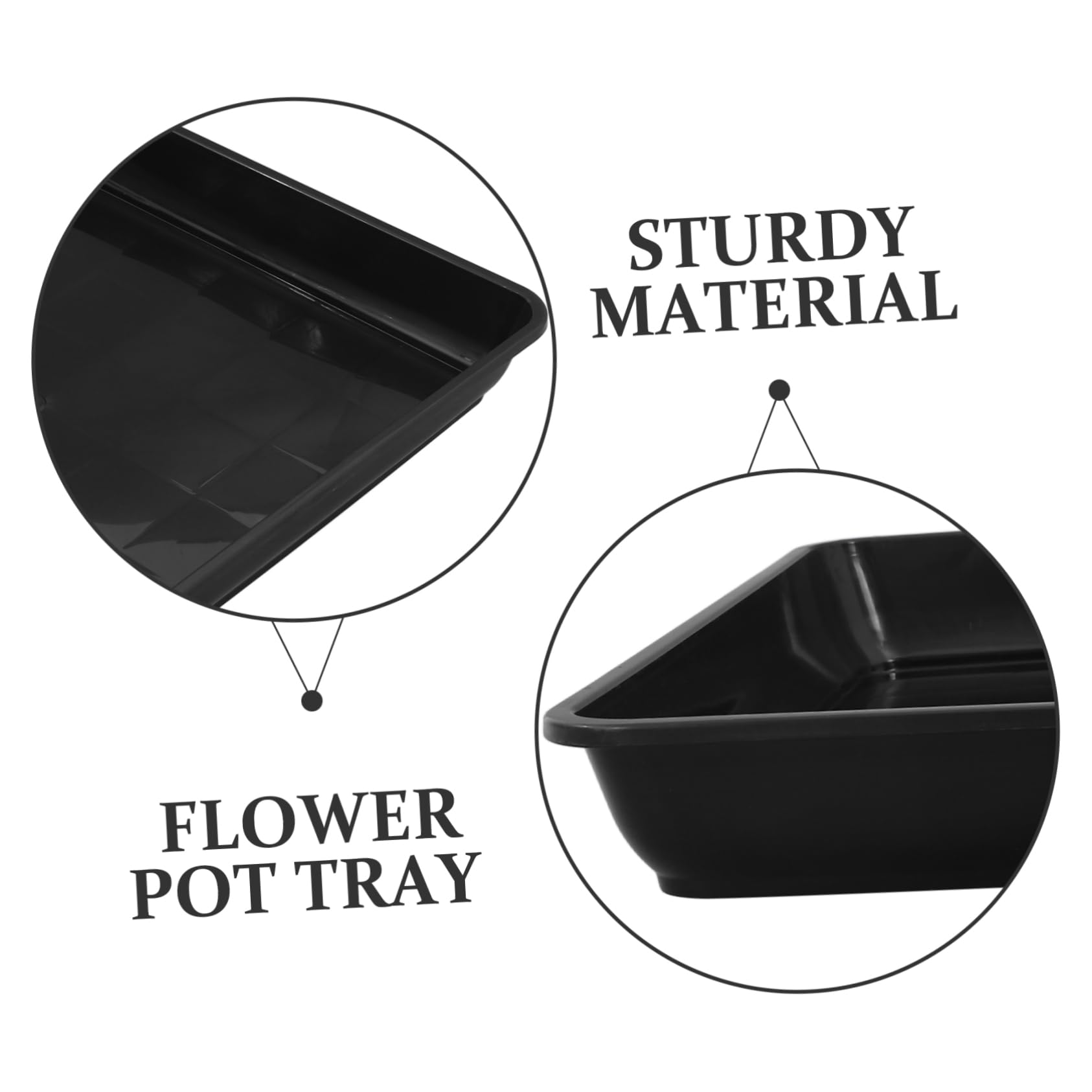Toddmomy 2 Piezas De Base De Maceta Bandejas De Goteo para Maceta Bandeja De Agua para Plantas Bandejas para Plantas Platillo para Plantas En Maceta Platillos Cuadrados para Macetas
