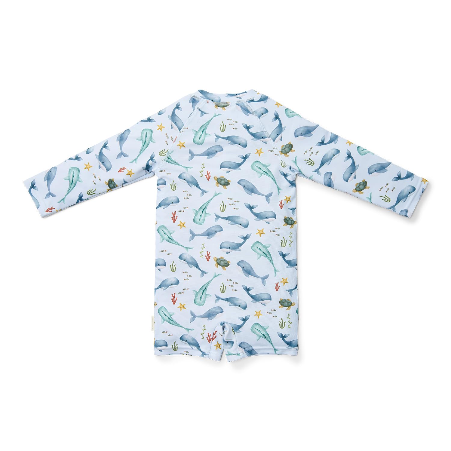 Little Dutch Schwimmanzug Badeanzug Langarm Kind Junge hellblau (Gr. 98/104) - Ocean Sea