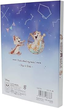 Amazon.co.jp: チップ＆デール[メモ帳]A6 ダイカットカバー付き メモ