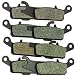 Front and Rear Kevlar Carbon Brake Pads for Yamaha YFM 700 Grizzly Auto 4WD EPS 2007 2008 2009 2010 2011 2012 2013 2014 2015