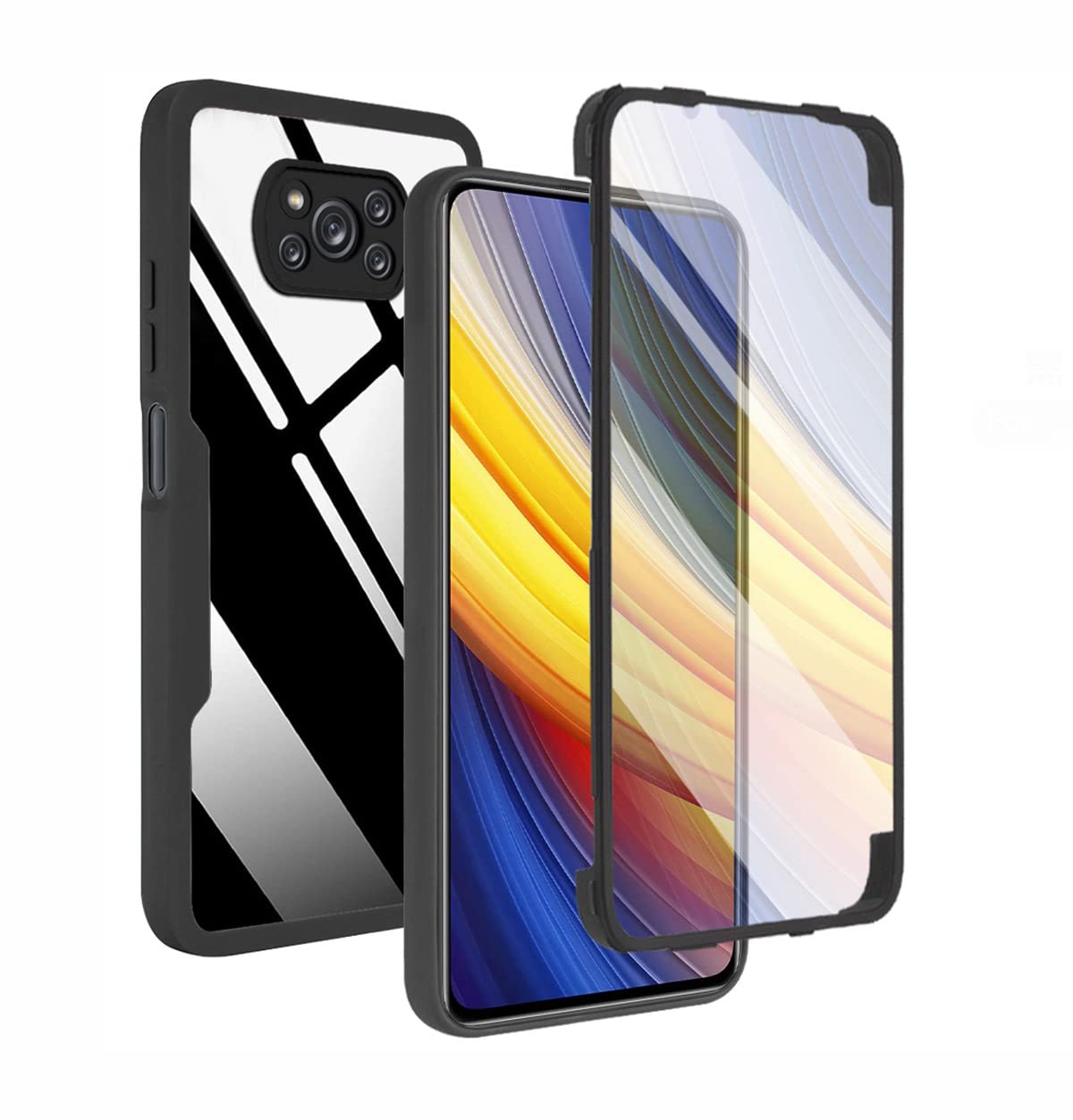 Haoye Cover per Xiaomi Poco X3 PRO/Poco X3 NFC con Proteggi