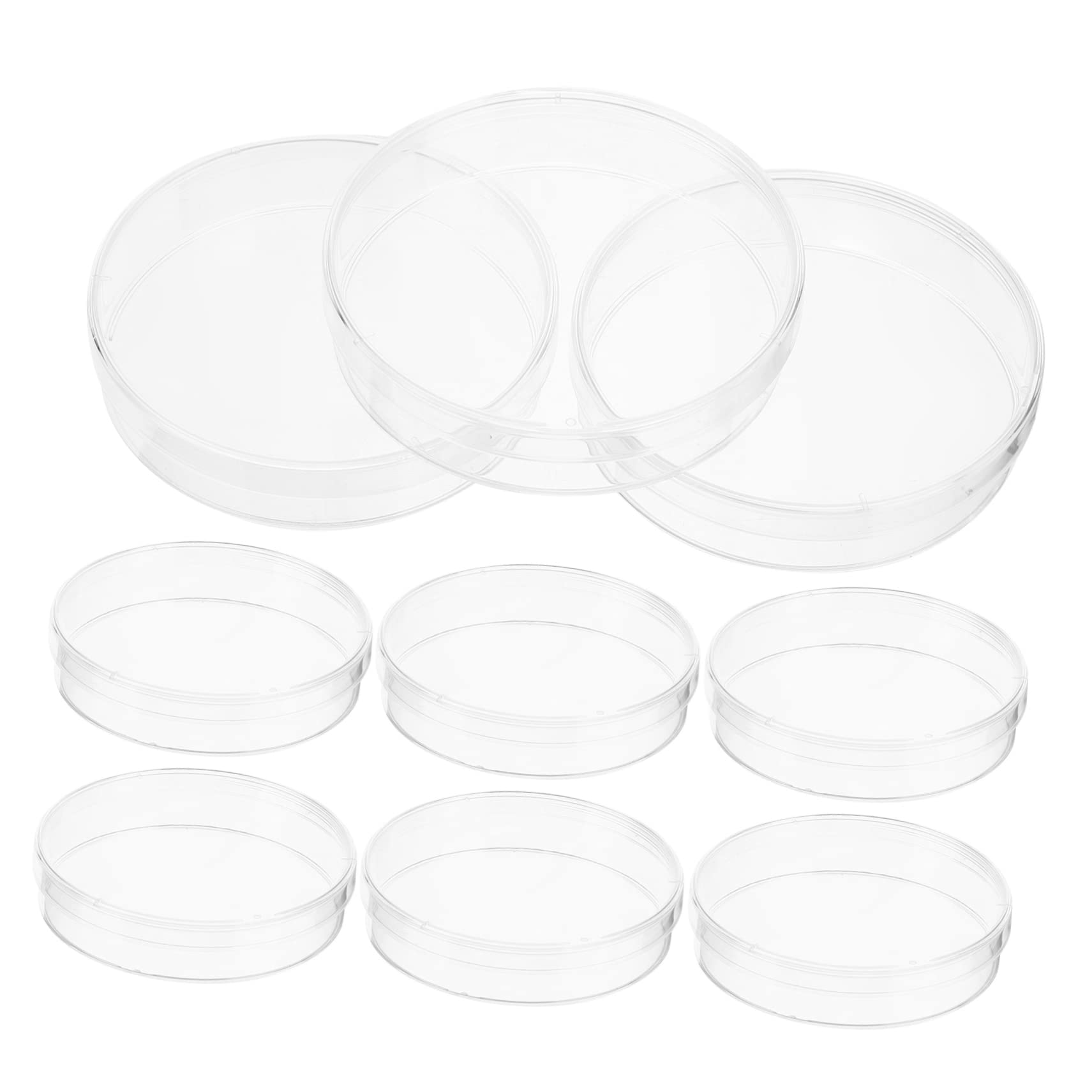 Garneck Science Experiment Supplies 30pcs Petri Dishes Lids Tissue Culture Equipment for Students