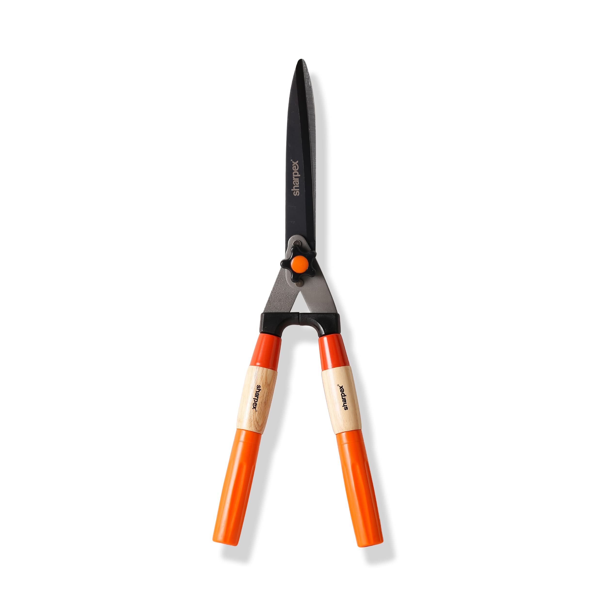 Sharpex Heavy Duty Hedge Shear with Sharp Blade, Spring Loaded Fuction and Comfortable Handle | Hedge Pruner Shear Grass Cutter for Outdoor Gardens (10 Inch Blade Hedge Shear)