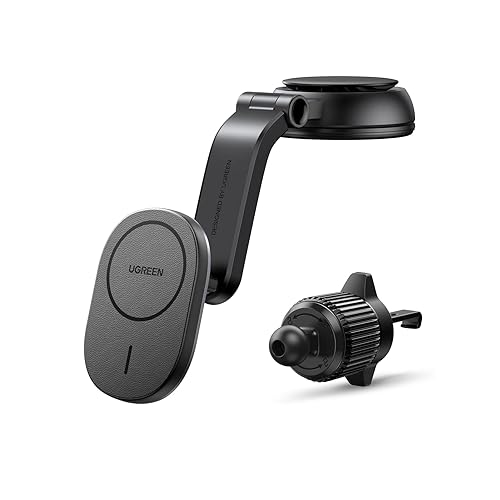 Immagine del prodotto UGREEN MagSafe Caricatore da Auto Wireless 2 in 1 Caricabatteria da Auto Wireless Magnetico Supporto Cellulare da Auto con Ricarica Compatibile con iPhone 15 Plus Pro Max/14 Pro Max/13/12 Serie