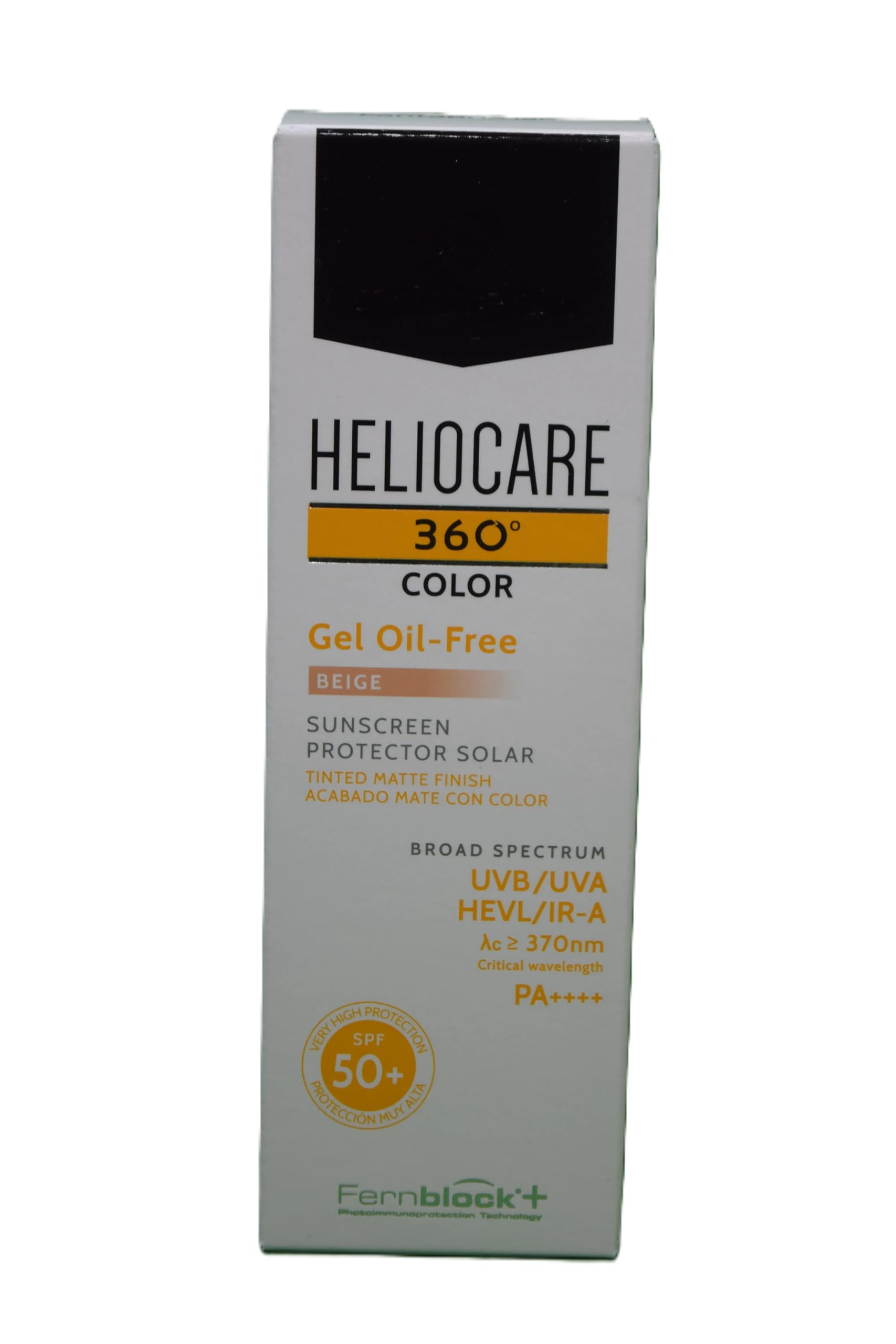 Amazon.com: 360 Gel Oil-Free - Color Beige - SPF 50+ Tinted Matte