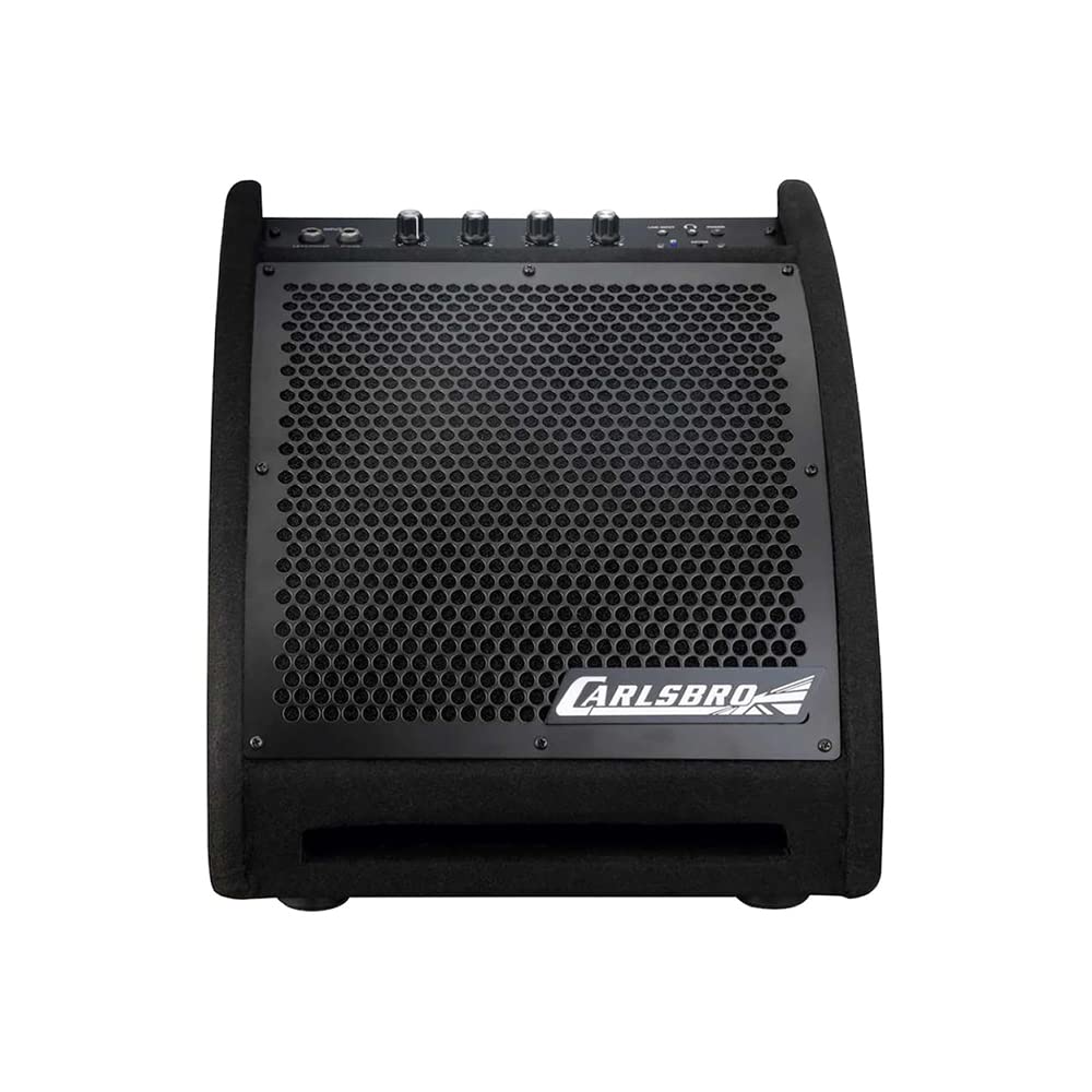 Carlsbro EDA30B - Kit di altoparlanti elettronici per batteria con riproduzione Bluetooth, amplificatore integrato da 30 W, driver coassiale da 10" e controlli EQ per esercitazioni domestiche e
