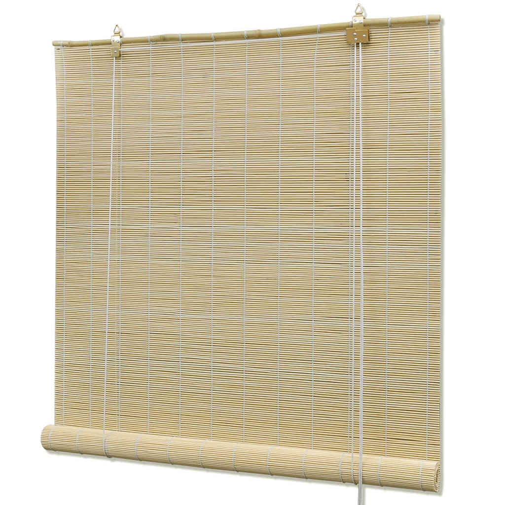vidaXL Tapparella Avvolgibile Bambù Naturale 80x160cm Persiana Tenda Oscurante