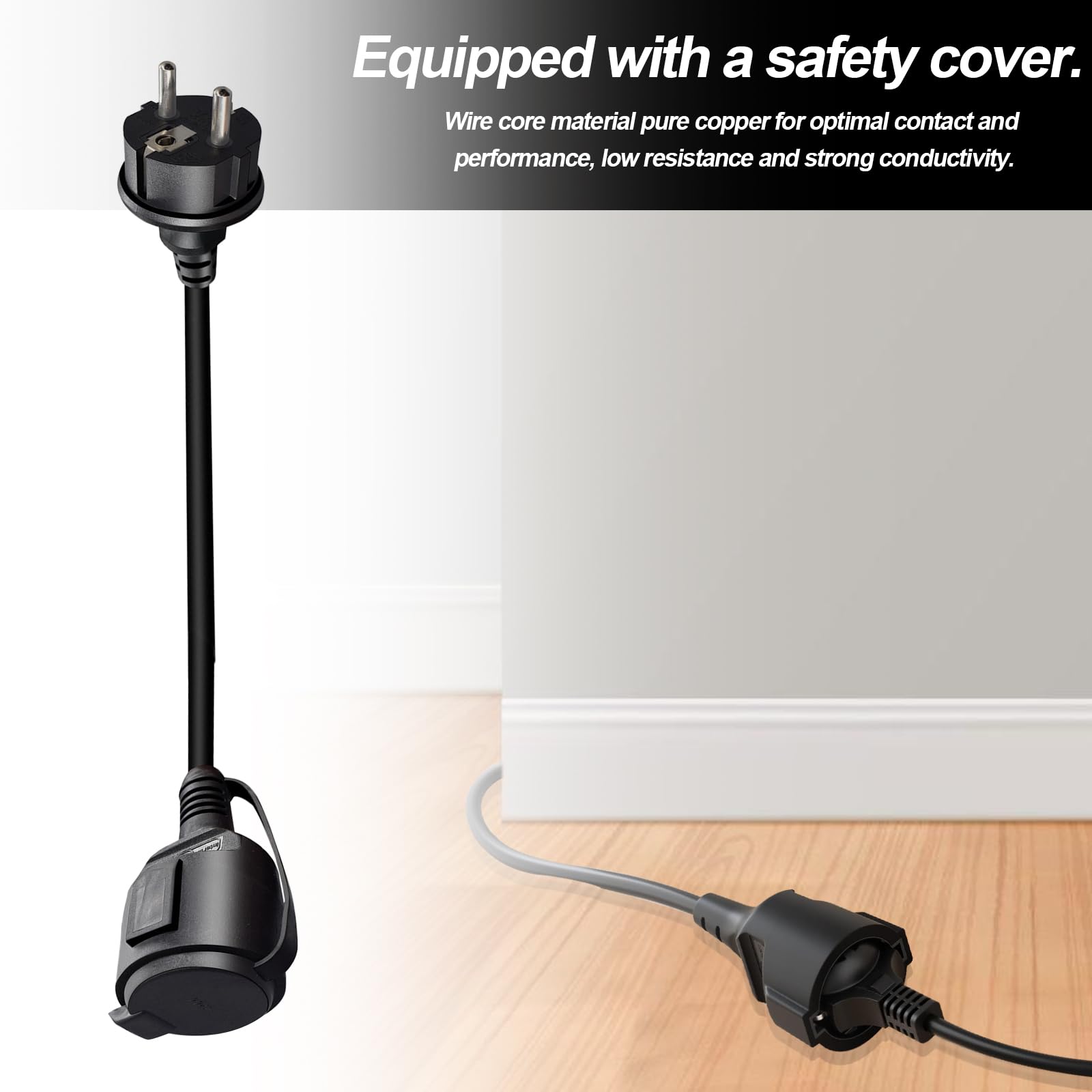 Vegena Rallonge De Contact De Protection, Mâle Vers Femelle