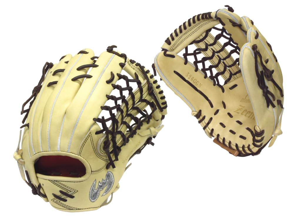 【即戦力　美品】Zeems 日本製 ベージュ 硬式グローブ　ジームス526GGN 即戦力 美品】Zeems 日本製 ベージュ 硬式グローブ ジームス526GGN