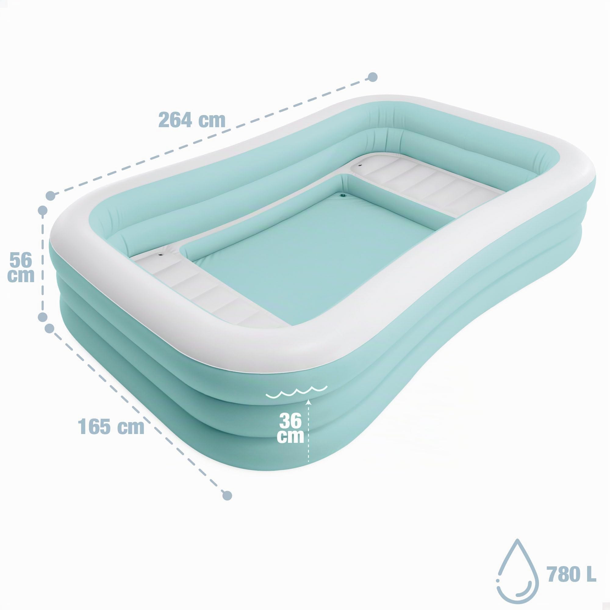 Swim Center Family Lounge Pool - Piscina Gonfiabile con posti a Sedere
