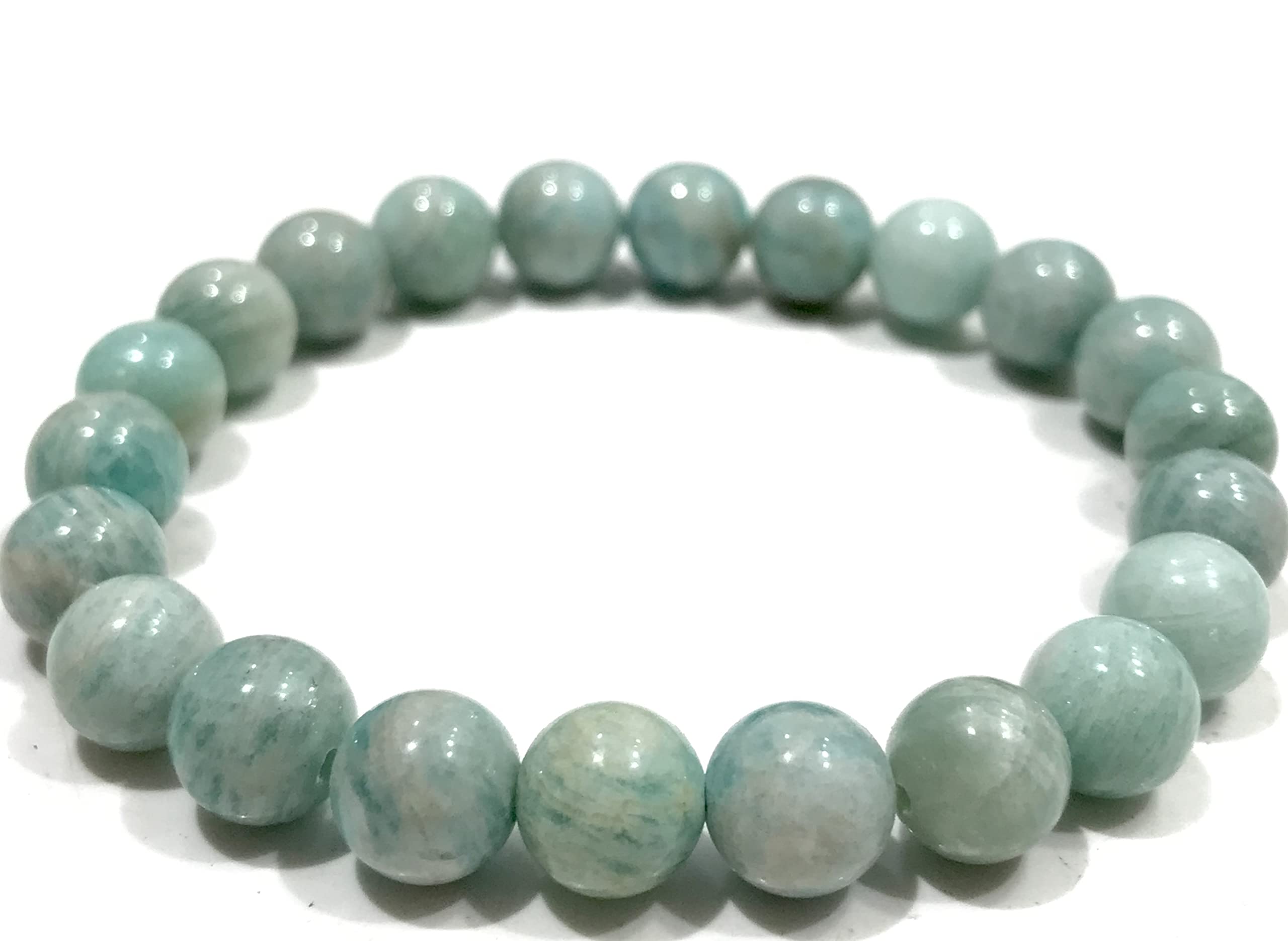 Aeora Rocks : Amazonite Bead Bracelet - Original Amazonite Preimium Quality Natural Healing Bead Bracelet for Emotional Balance, Stress Relief, and Enhanced Communication - for Men and Women (Size-8mm) (B0B6FY5L37) Amazon Price History, Amazon Price Tracker