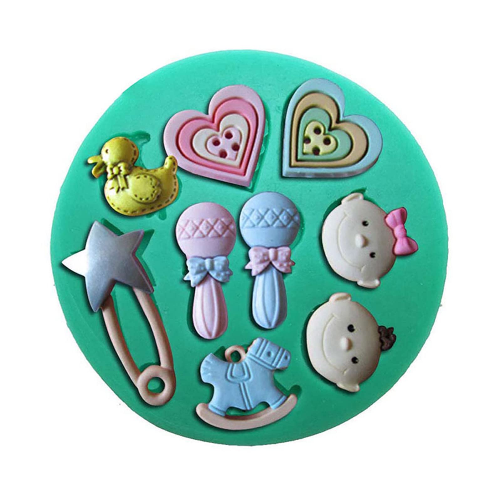 Tsophreniq Silicone Fondant Chocolate Molds Cake Resin Mold Kitchen Baking Tools for Baking Pastry Cupcake Decorating 24 Styles Silicone Chocolate Molds for Filled