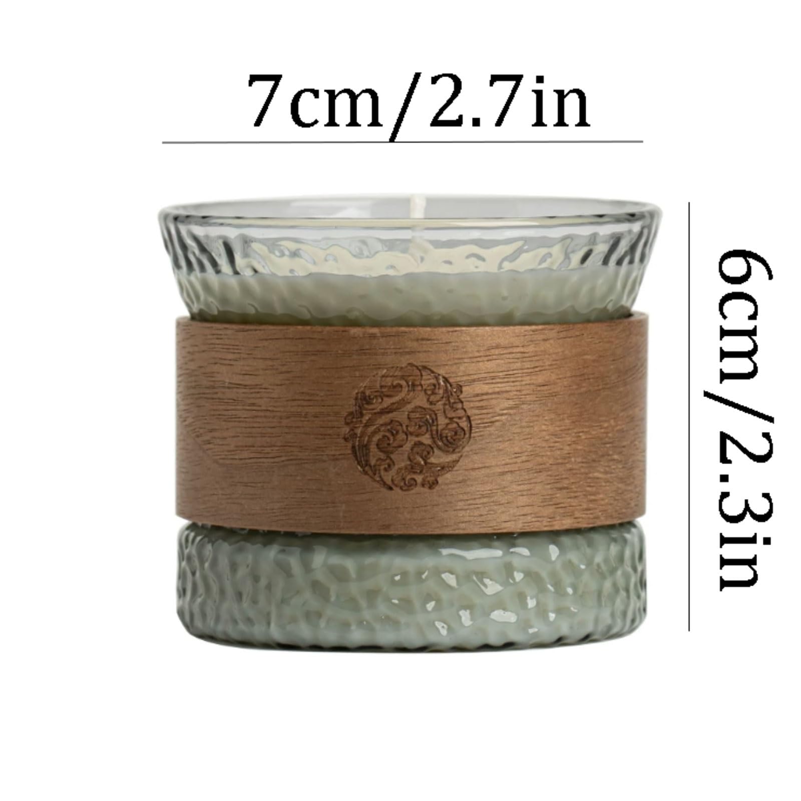 Exquisit Keramikkerzen, wiederverwendbare Kerzen im Glas, moderne Aromatherapie-Kerze, langlebig, sauberes Brennen for Schlafzimmer, Büro weich