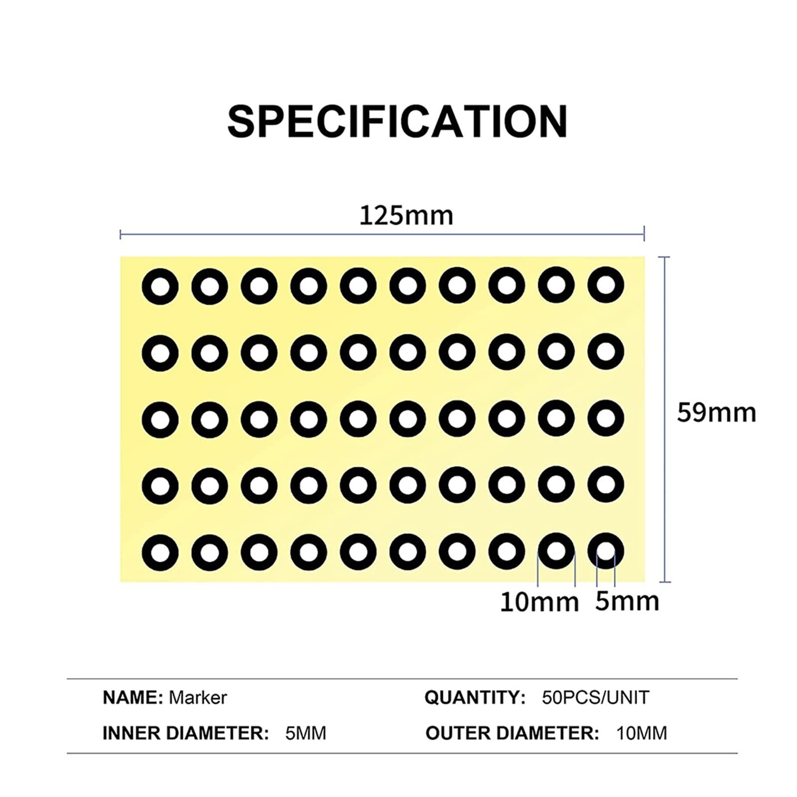 5000 Stück 5,0 Mm Referenzpunkt For 3D-Scannen, Diffuse Reflexionsmarker For 3D-Scanner Präzises Scannen