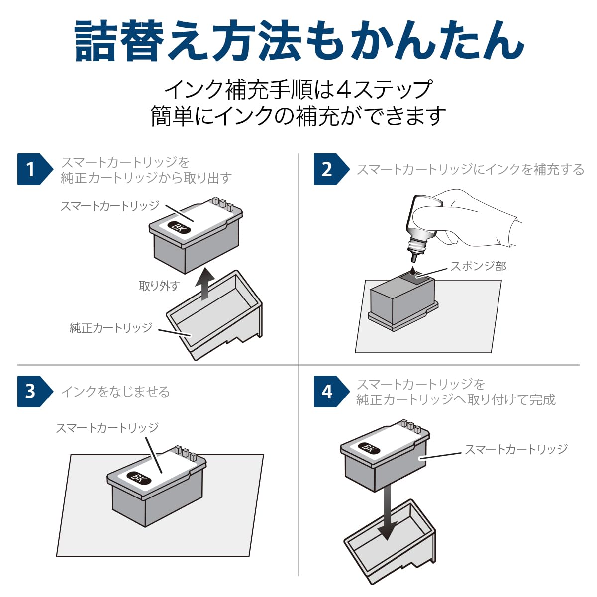 Amazon.co.jp: 3年保証 大容量 キャノン 互換 スマートカートリッジ