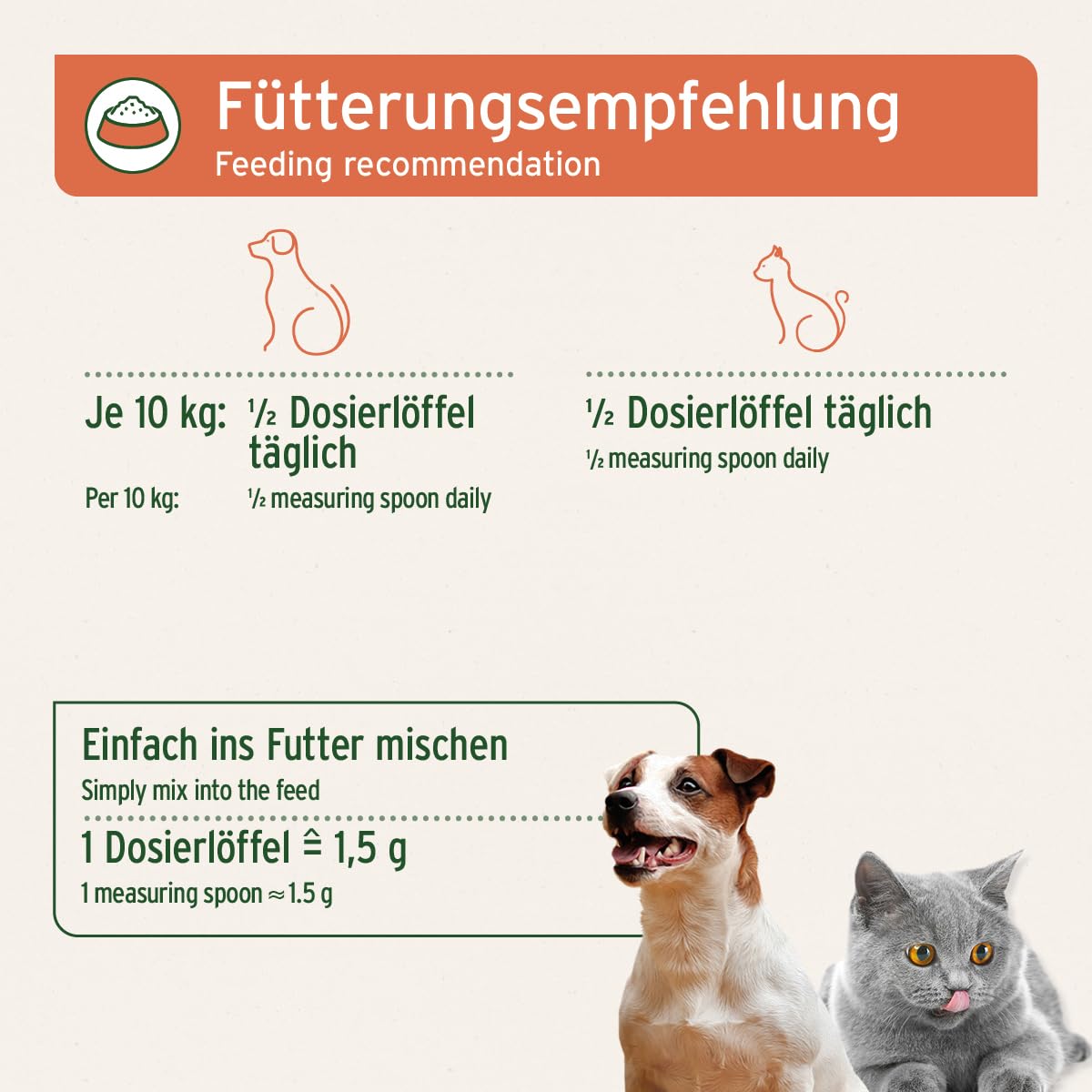 AniForte Bio Spiruline en Poudre pour Chiens et Chats 250g, Micro algues pour la Peau et Le Pelage, système immunitaire et processus métaboliques, vitamines, Biologique, testé en Laboratoire