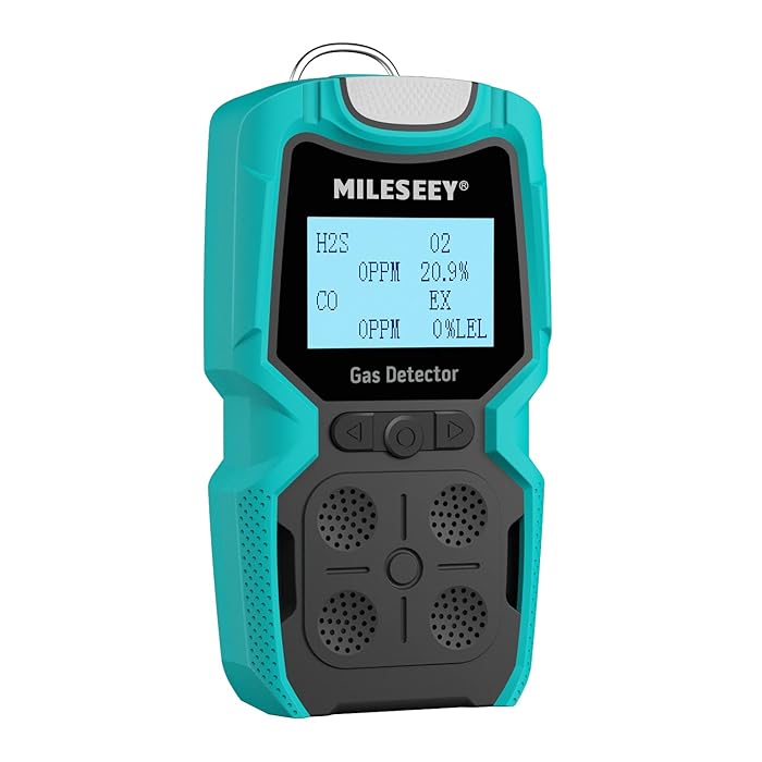 Buy Mileseey Gas Detector, Gas Leak Detector for H2S, O2, CO and EX 4