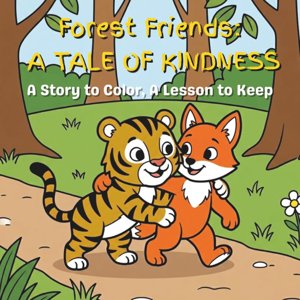 Forest Friends: A Tale of Kindness: A Story to color, A Lesson to Keep