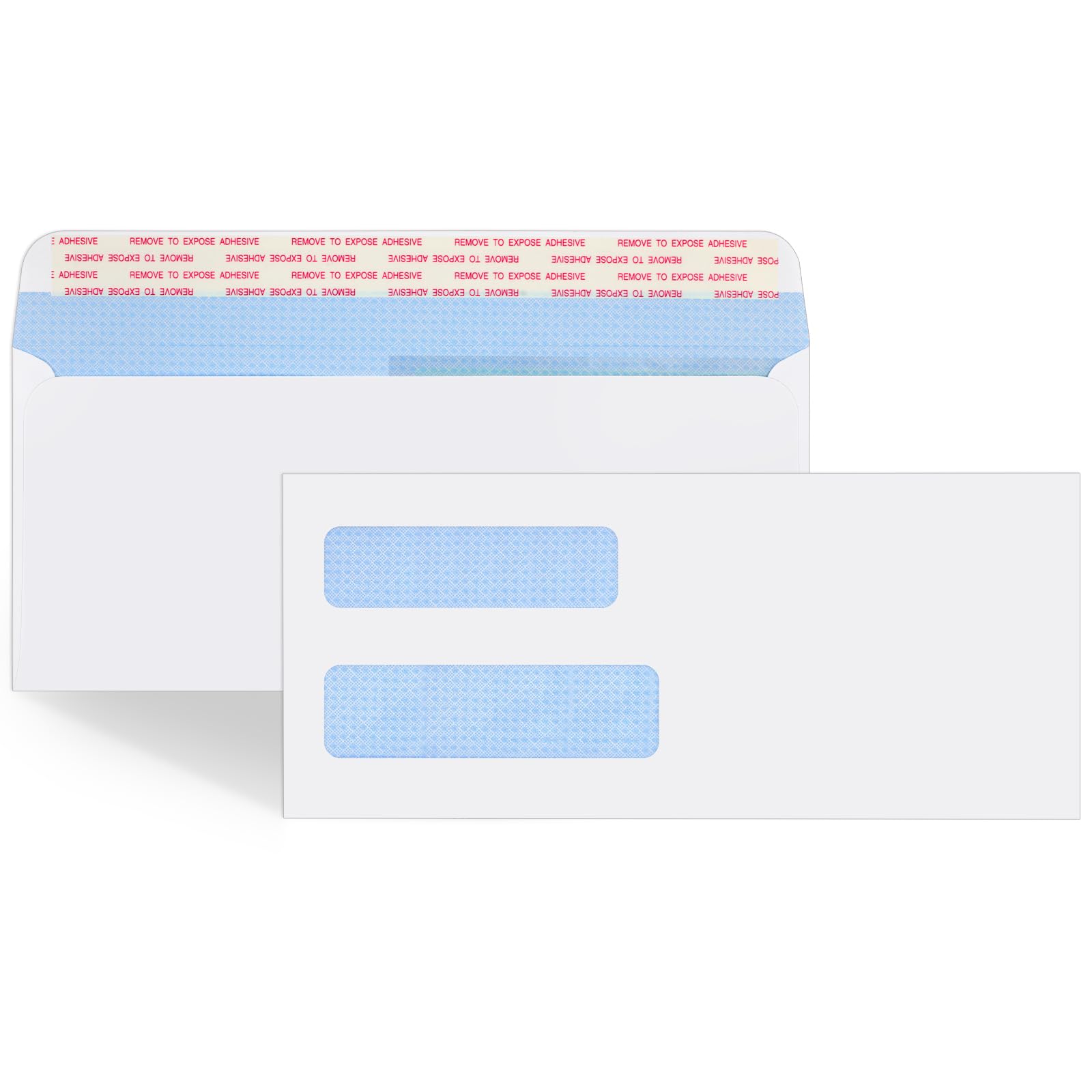 Joyberg #10 Window Envelopes 72P, Double Window Envelopes Self Seal for Invoices, Statements and Business Checks, Size 4-1/8 x 9-1/2 Inches (White)