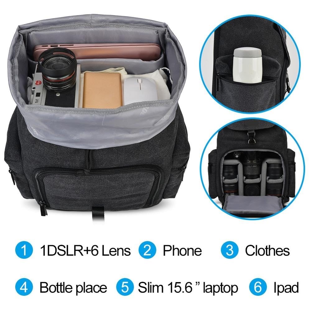 Borsa Reflex Zaini for fotocamera SLR DSLR Borsa multifunzionale for drone fotografico