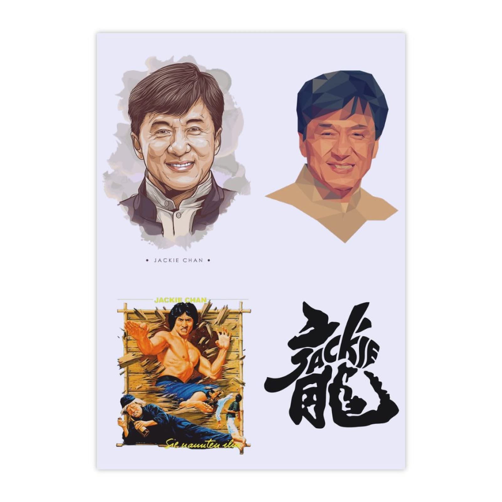 Amazon.co.jp: 防水ステッカーセット ジャッキーチェン ジャッキー