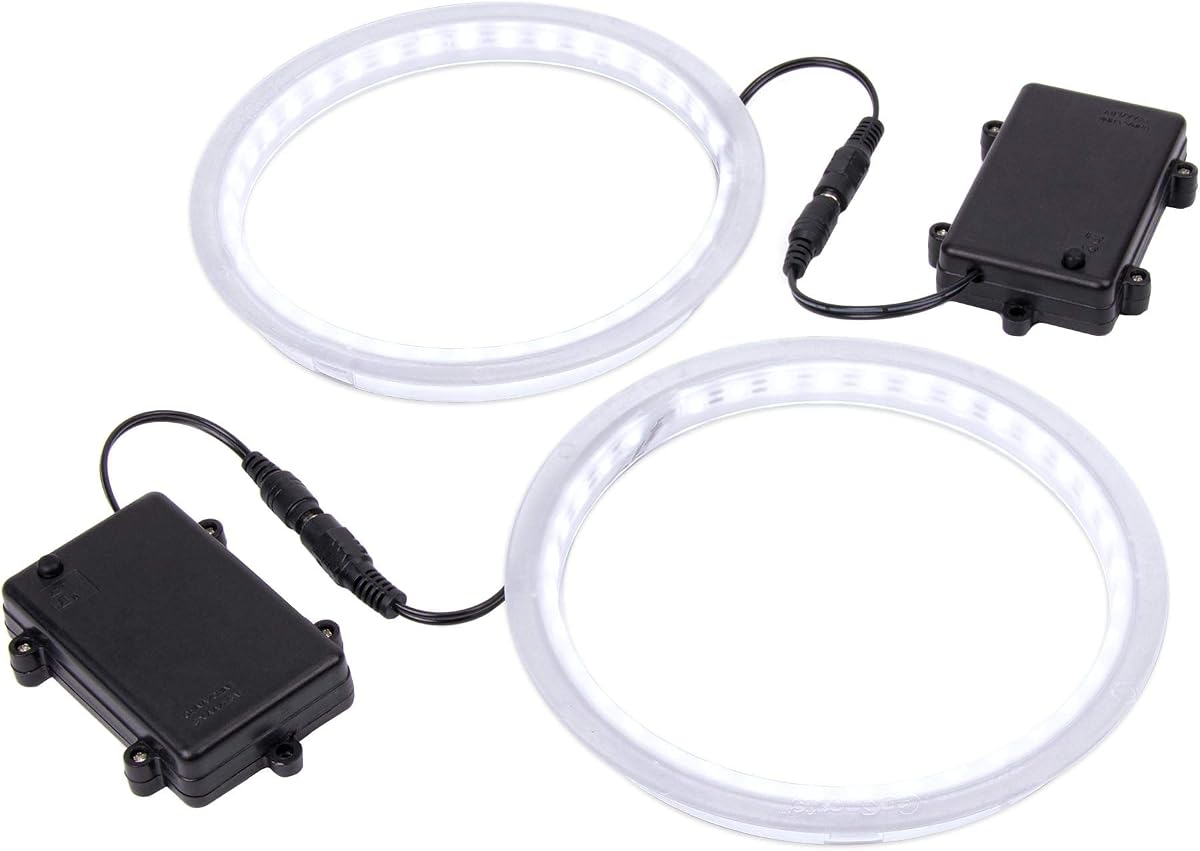 GoSports Cornhole Light Up LED Ring Kit 2pc Set - Red, White or Blue - Compatible with All Cornhole Games