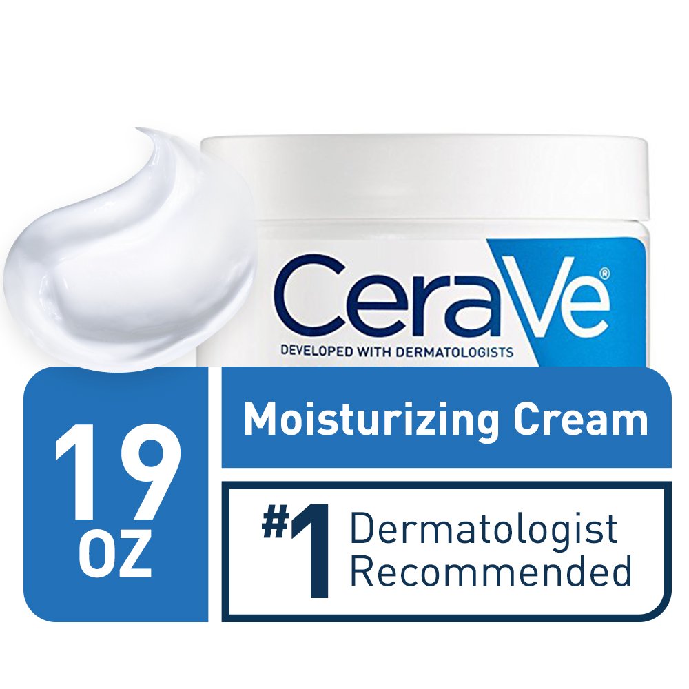 CeraVe Moisturizing Cream Body and Face Moisturizer for Dry Skin
