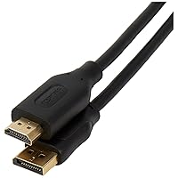 Amazon Basics 5 unità Cavo da DisplayPort a HDMI, placcato oro