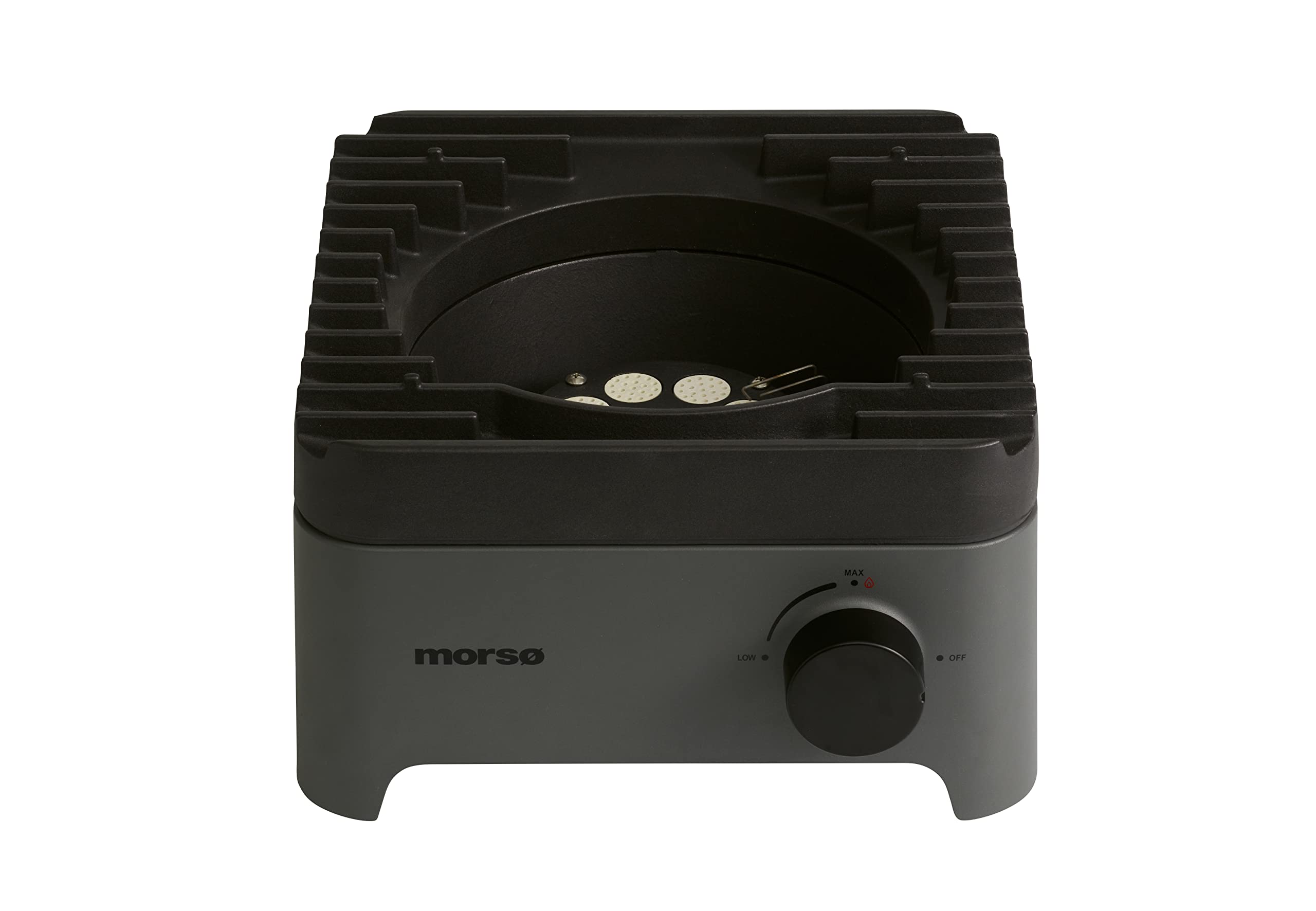 Morsø Vulcano Wok Burner – Wok-Brenner aus pulverbeschichtetem Stahl und Aufsatz aus Gusseisen, Gasbrenner im cleanen Design, 33 x 37,8 x 19,6 cm, Anthrazit