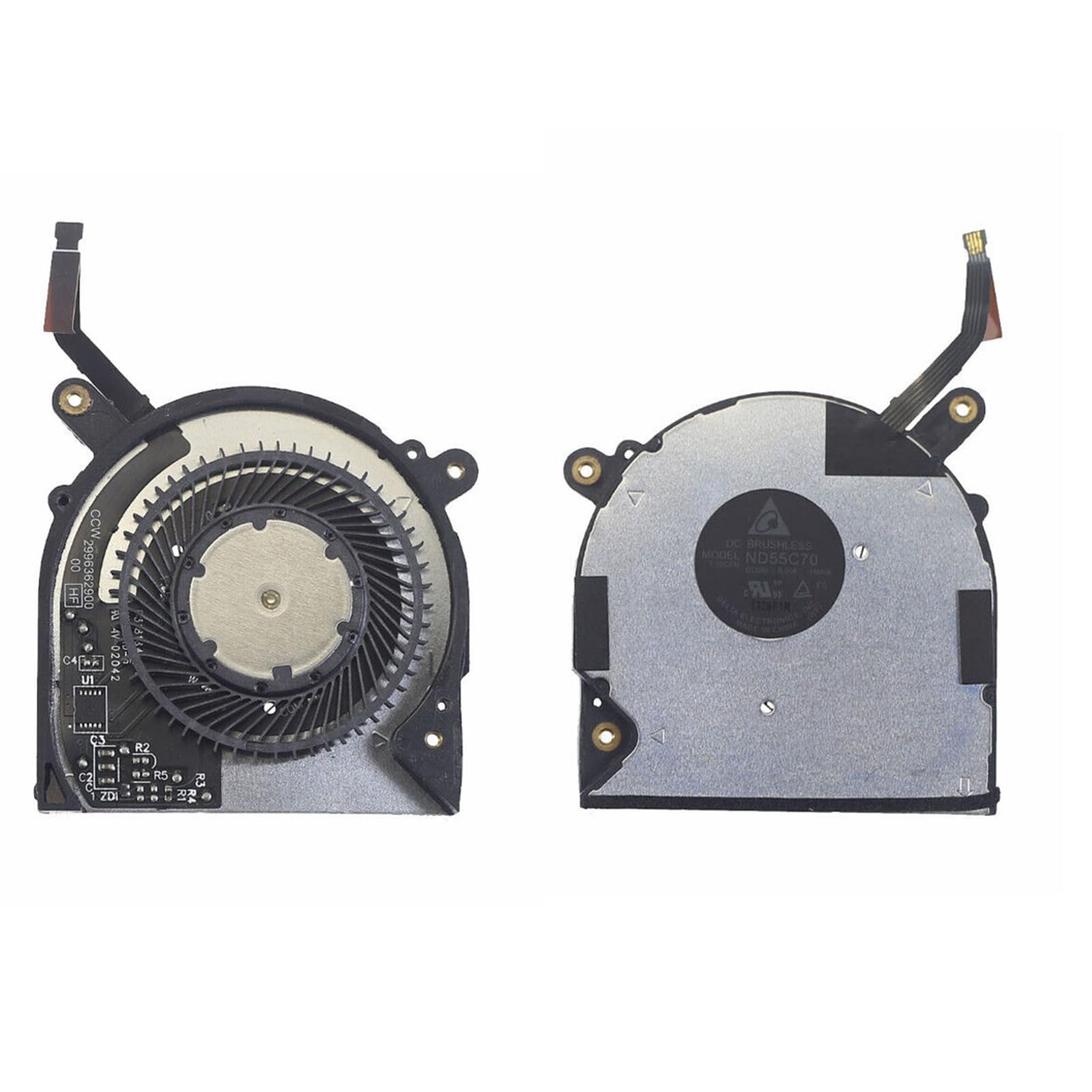 Originale Del Computer Portatile CPU GPU Ventola di Raffreddamento per XPS 13 7390 2-in-1 4Pin 4Wire 5V Notebook Radiatore