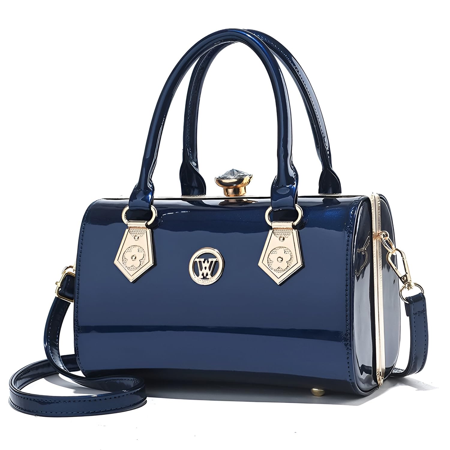 SYGA Women Elegant Glossy Handbag – Medium Pillow Bag with Lock Closure - Review, Price and Buying Guide