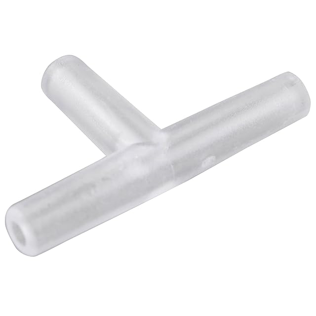 Foto 4 de 4 de HALJIA 10 conectores de tubo de aire de plástico transparente de 4 mm para acuario de 3 vías tipo T