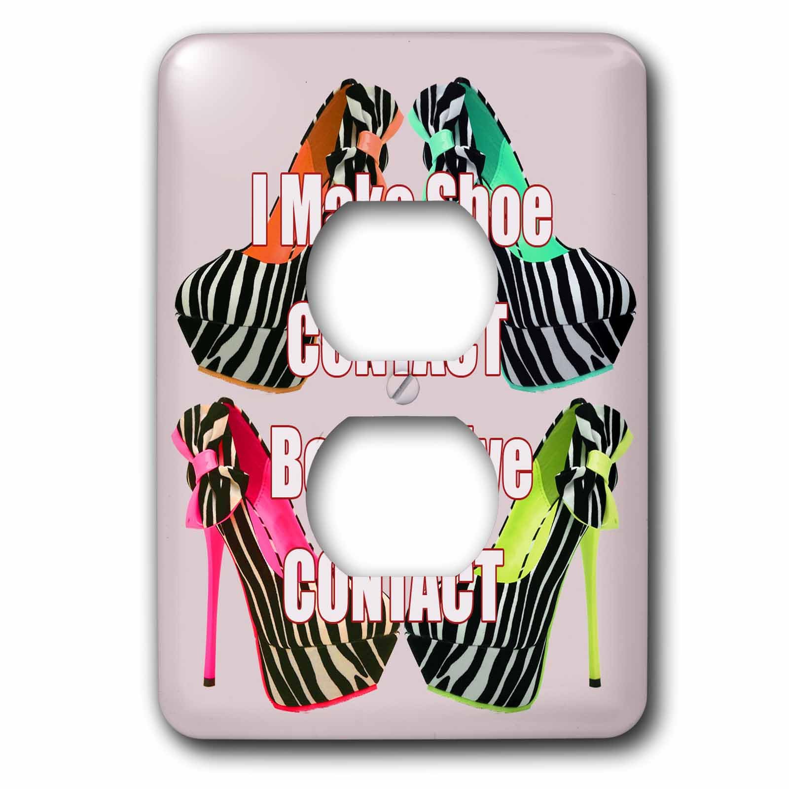 Placa 2 plug cover Talons hauts 3dRose de haute qualité pour chambre