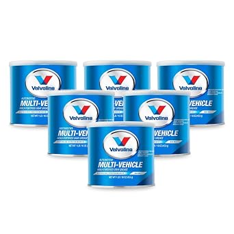 Moly-Fortified Multi-Purpose Grease 6 Pack 96 oz / 6 lb / 2.72 kg / 2.84 L Total | EP Lithium Grease for Bearings, Chassis & Machinery | Heat & Water Resistant Formula