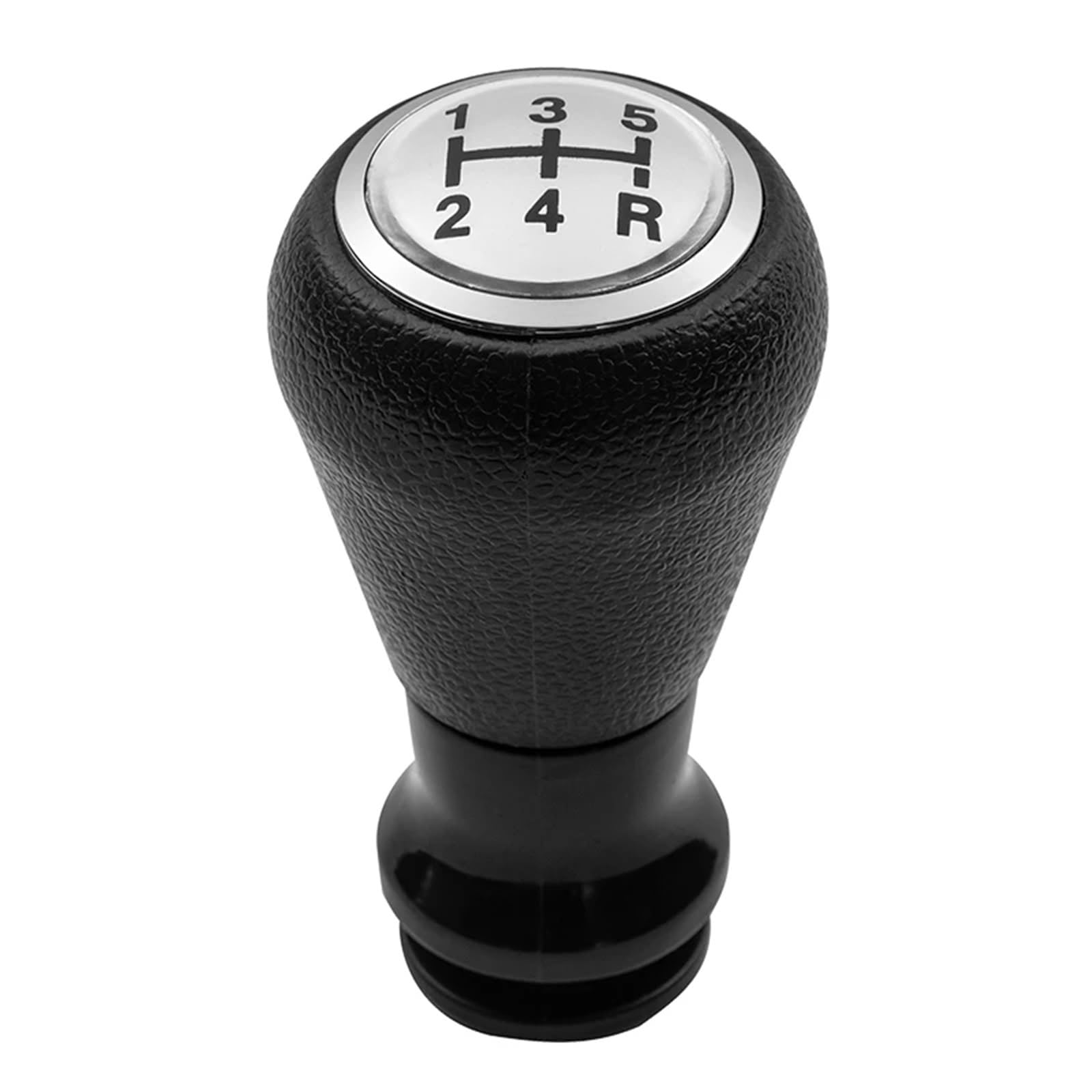 GKQRKVNM Gear Lever Compatible with Peugeot 206 406 Car 5 Speed Gear Shift Knob Gaiter Boot Cover Gaiter Collors(Sliver B Knob)