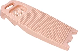 Washing Board for Laundry, Non Slip Plastic Wash Board with Drain Soap Holder and Hanging Handle, Portable Washboard for Hand Washing Clothes, Washboard