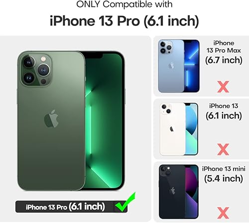 Miniatura 2 de TOCOL 5 in 1 for iPhone 13 Pro Case, with 2 Pack Screen Protector + 2 Pack Camera Lens Protector, Slim Silicone Phone Case iPhone 13 Pro 6.1 Inch,