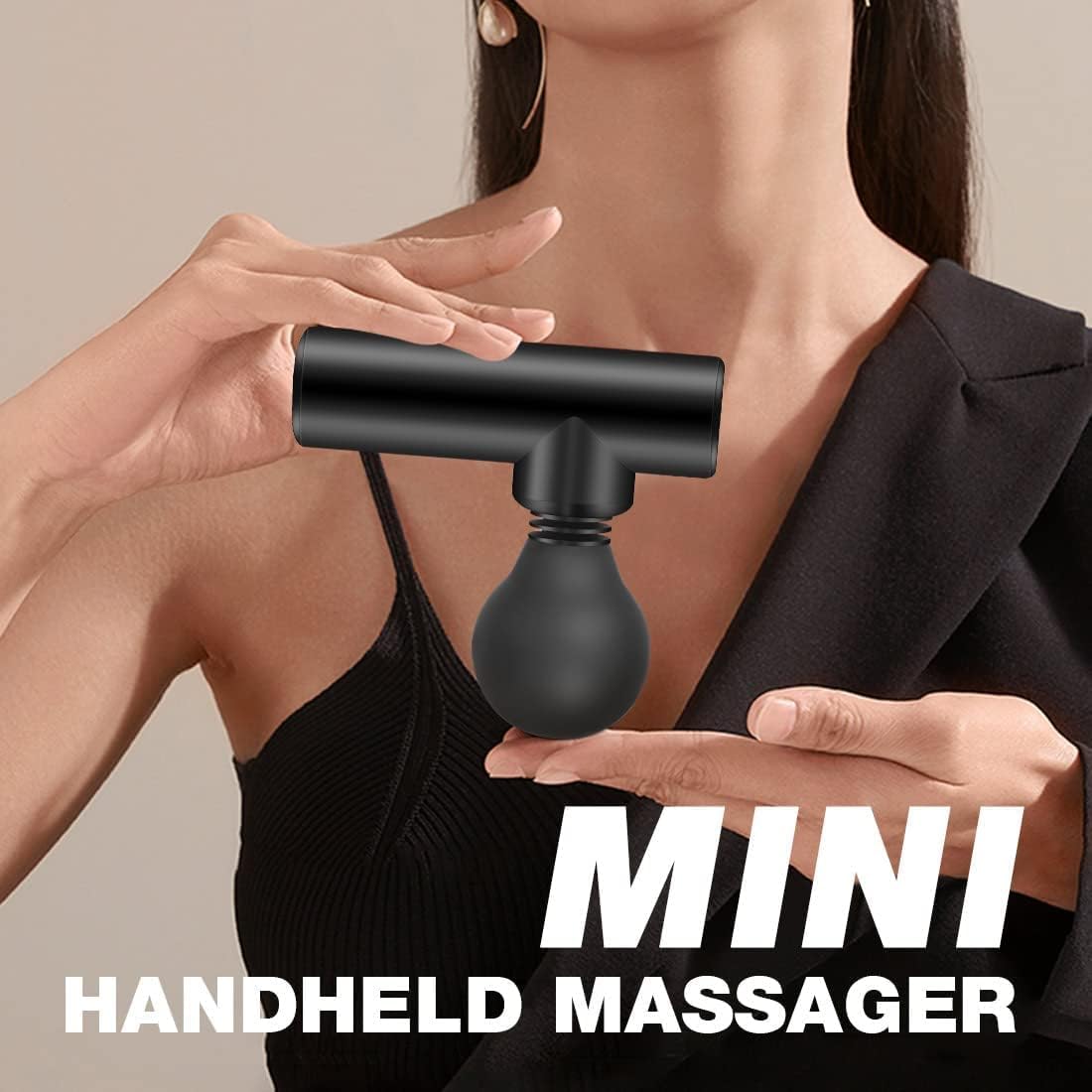 rosario Portable Massage Gun Small Massager Facial Massage Gun Pain Relief Massager Electric Mini Fascial Gun For Pain Relief Body With Cable, Black rosario Portable Massage Gun Small Massager Facial Massage Gun Pain Relief Massager Electric Mini Fascial Gun For Pain Relief Body With Cable, Black