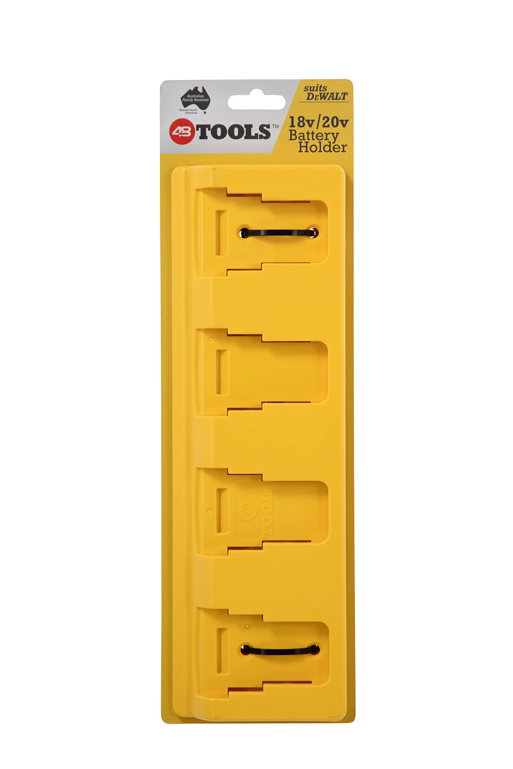 Supporto Da Parete Per Batterie DeWalt 18V/14.4V - Organizzatore Per 3 Batterie, Prodotto In Germania - Foto 3