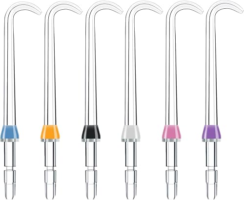Waterpik Cabezales de repuesto, puntas de repuesto para irrigador de agua Waterpik Classic Jet Tips y otros irrigadores orales (6 puntas de prótesis