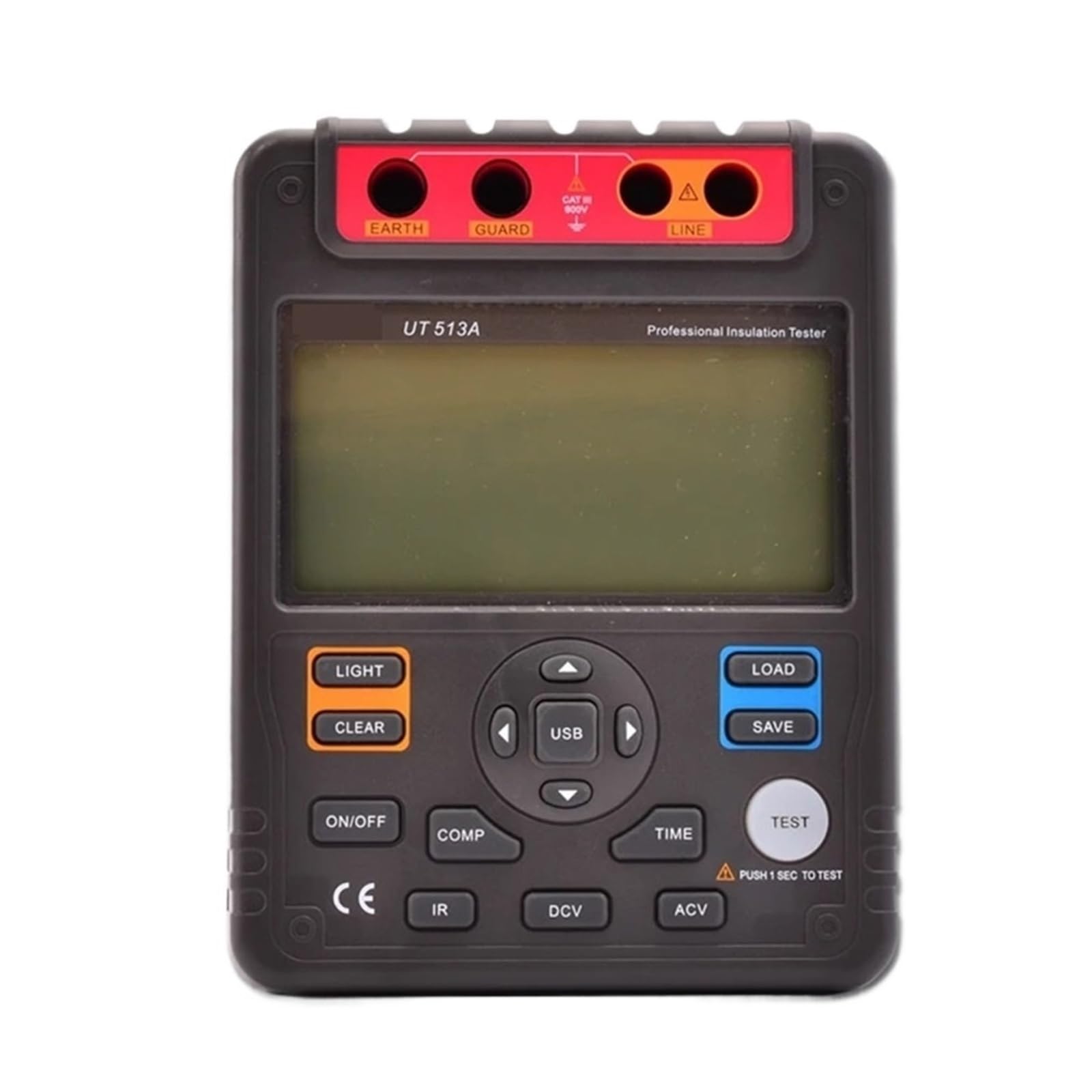 Tester di Resistenza Digitale Tester di Resistenza Isolamento 513A 5000V Archiviazione Dati/Grafico a Barre analogico/DAR/Trasferimento Dati USB/Retroilluminazione LCD