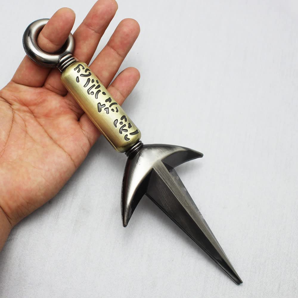 Kunai Weapon Namikaze Minato Simulation Metal Kunai Model Kunai Ninja Sword Arma Figura de acción Juguetes (plateado) 4