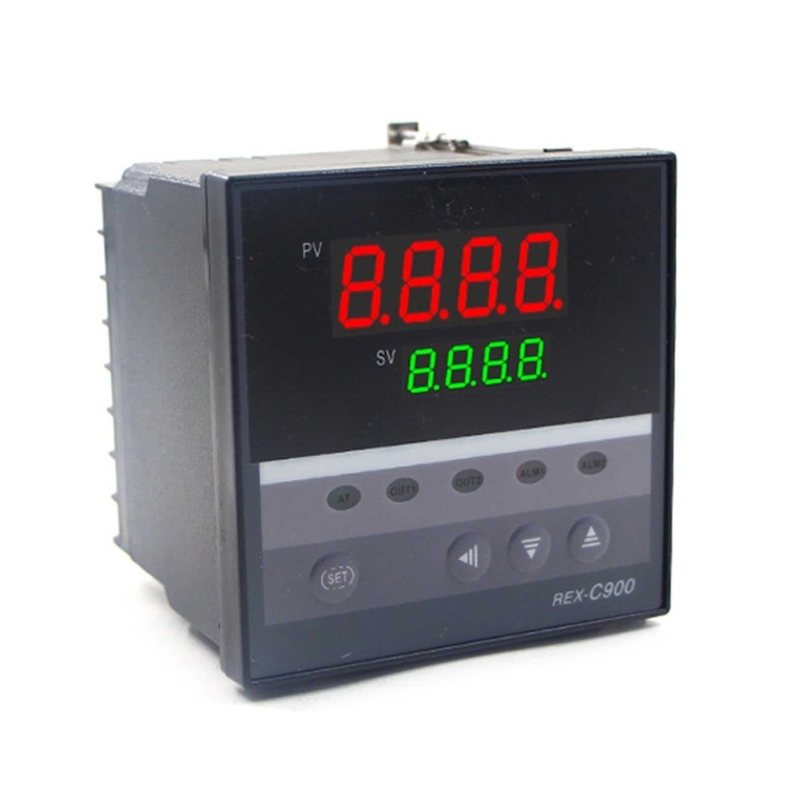 REX Series PID Thermostat, Universal K/J/PT100 Input, Relay & SSR Dual Output, AC110-240V Digital Thermostats,72×72mm 1pc(REX-C900 96x96mm)